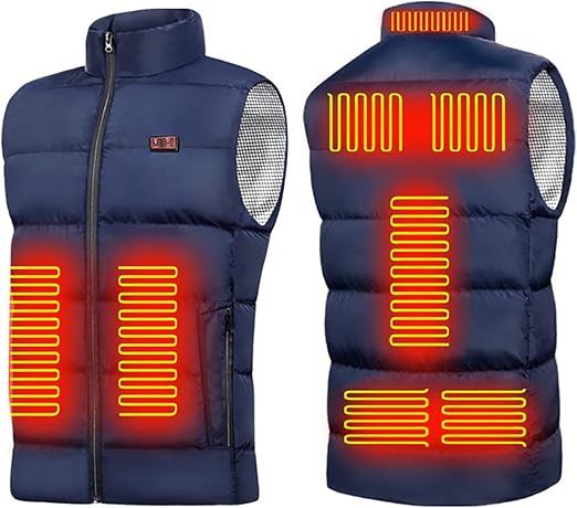 USB Heizweste Für Herren & Damen - 9 Heizzonen Für Kalte Tage