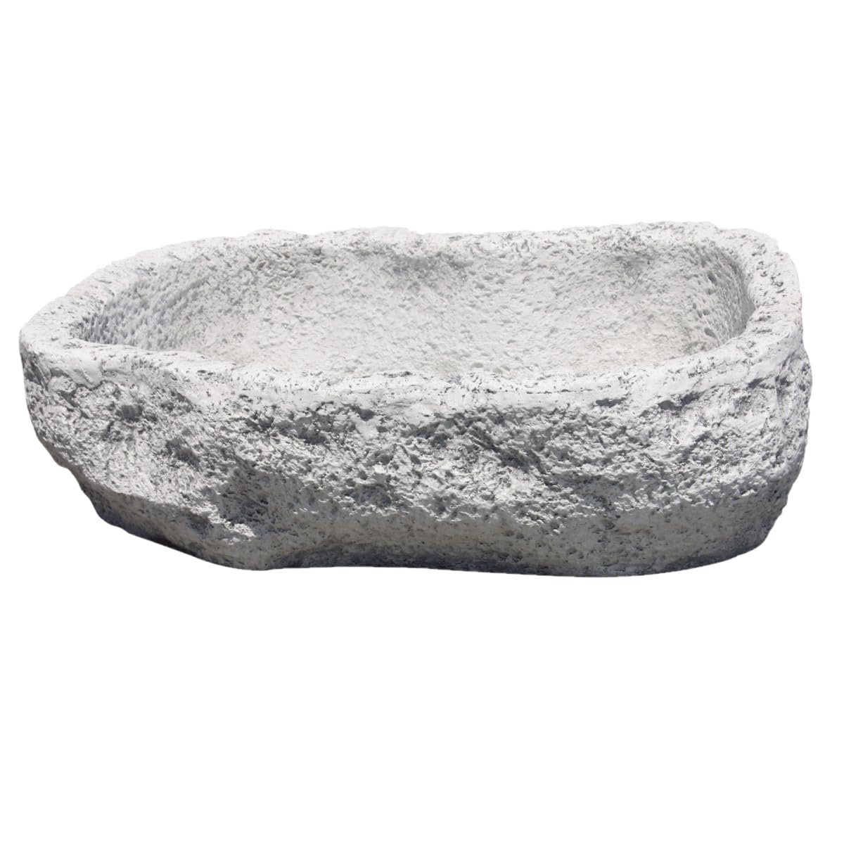 AnaParra Jardinera para Exterior, Pila Modelo Bebedero 45x25x10cm. Hormigón Piedra. Color: Gris. Peso: 9Kg. Capacidad: 5l.