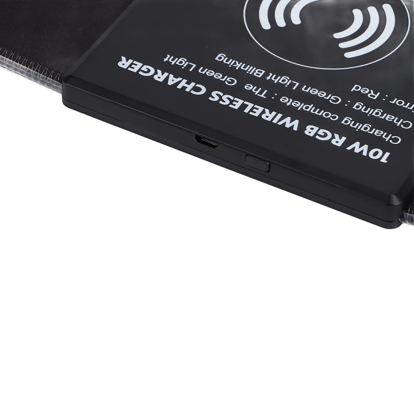 Tappetino Per Mouse RGB con Ricarica Rapida Wireless, Design Portatile Antiscivolo Per Giochi, Casa E Ufficio