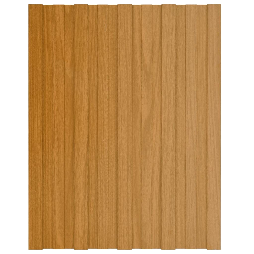 Materiały budowlane panele dachowe, 12 szt., stal ocynkowana, lekkie drewno, 60 x 45 cm, pokrycie dachowe