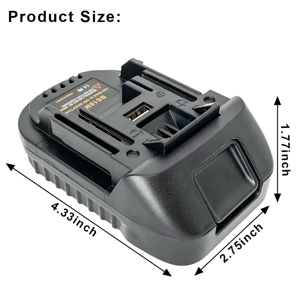USB Adapter for Makita 18V Lithium-ion LXT Cordless Tool - Convert