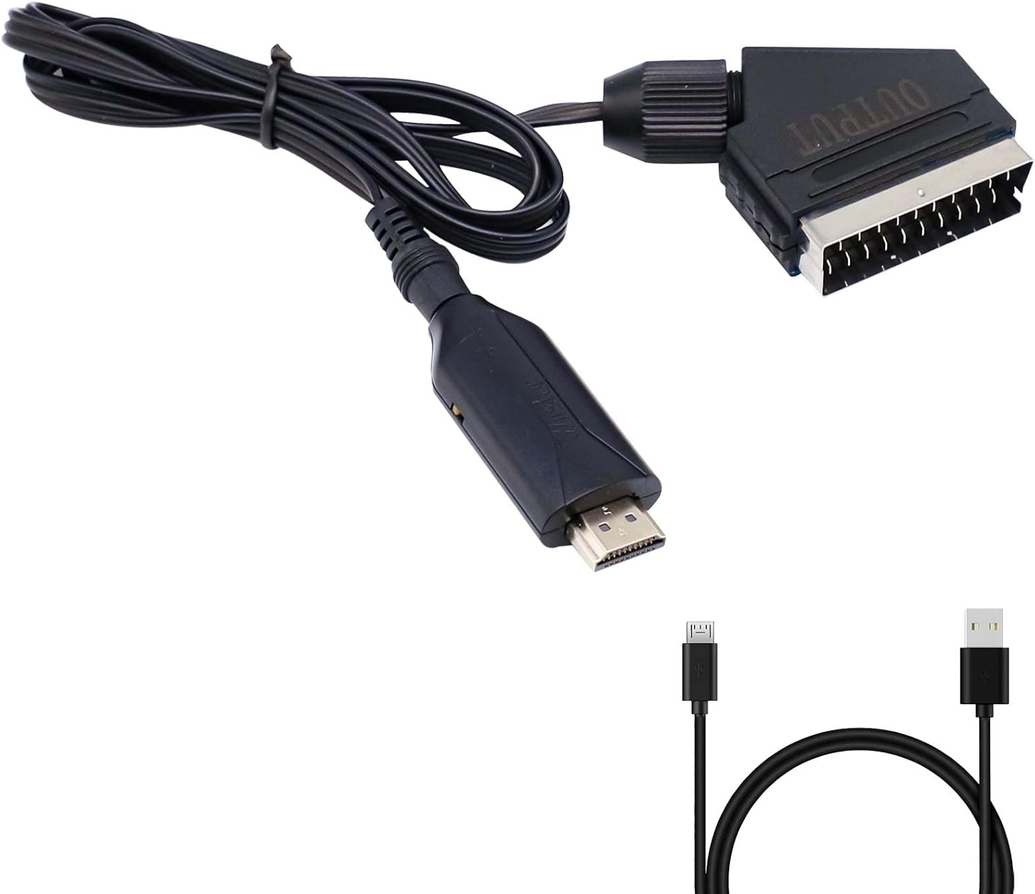 RUIZHI Scart to HDMI Converter, SCART to HDMI Cable Switch HDMI