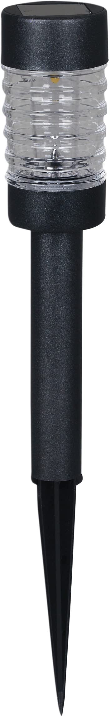 Luxform Metallic Lighting Ayr Led Solar Rennes Outdoor Garden Post Stake Light In Grey - (Pack Of 2) 365 Days