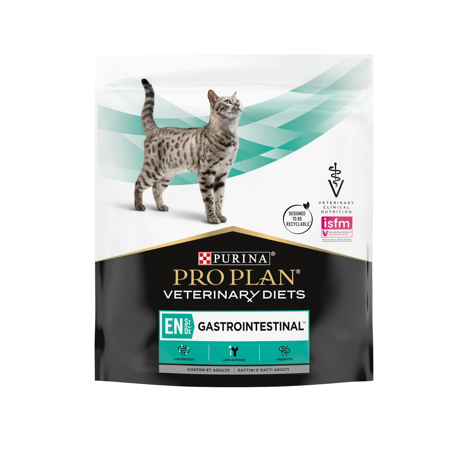 PRO PLAN VETERINARY DIETS EN Gastrointestinal | Potrójne opakowanie | 3 x 400 g | Kompletna karma dietetyczna dla kotów i kociąt | Może pomóc w przypadku zaburzeń wchłaniania jelit
