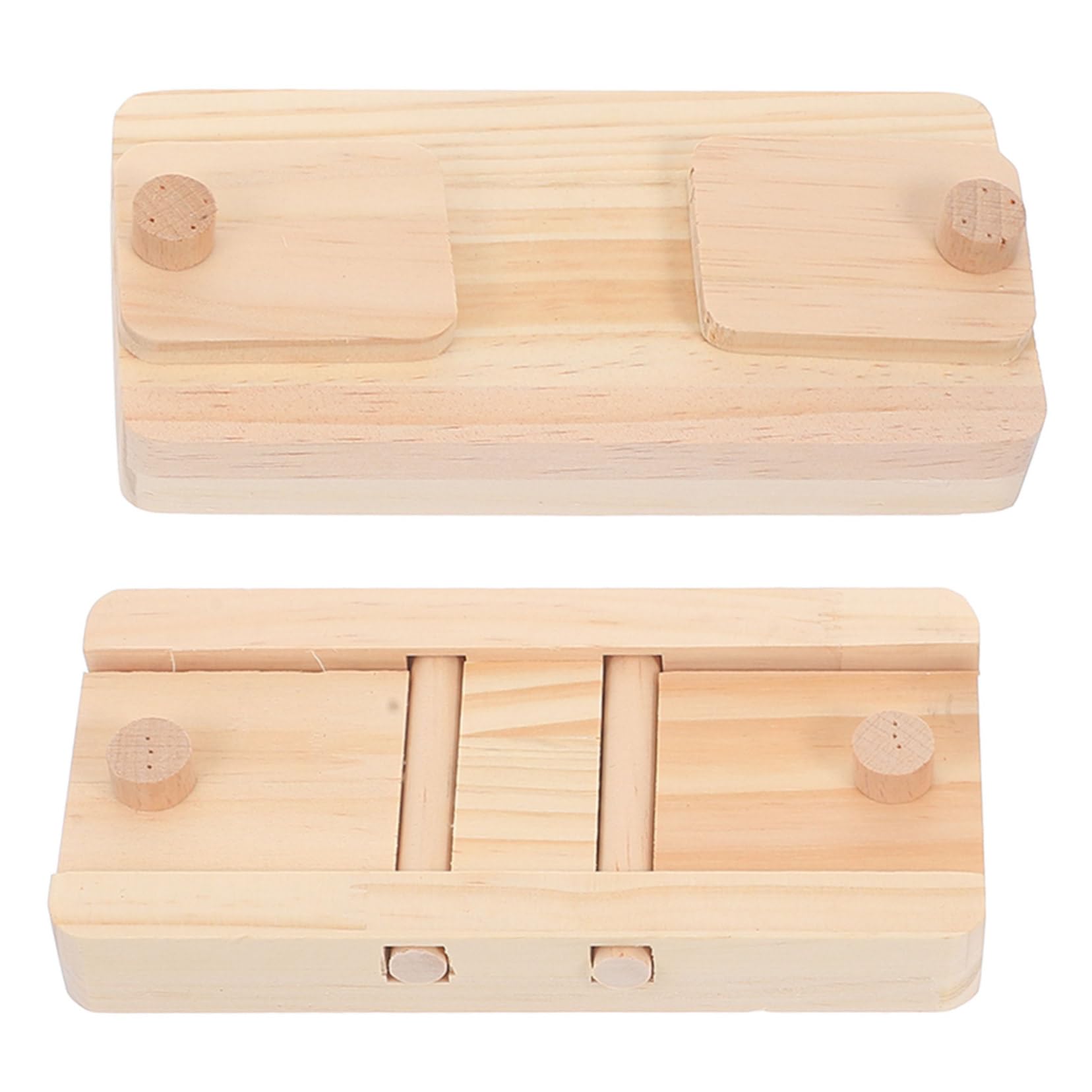 Kisangel 6 Piezas De Juguetes De Forrajeo De Madera Comida para Hámster Juguete Oculto Pequeñas Golosinas para Hámster Jaula para Juguete para Esconder Comida para