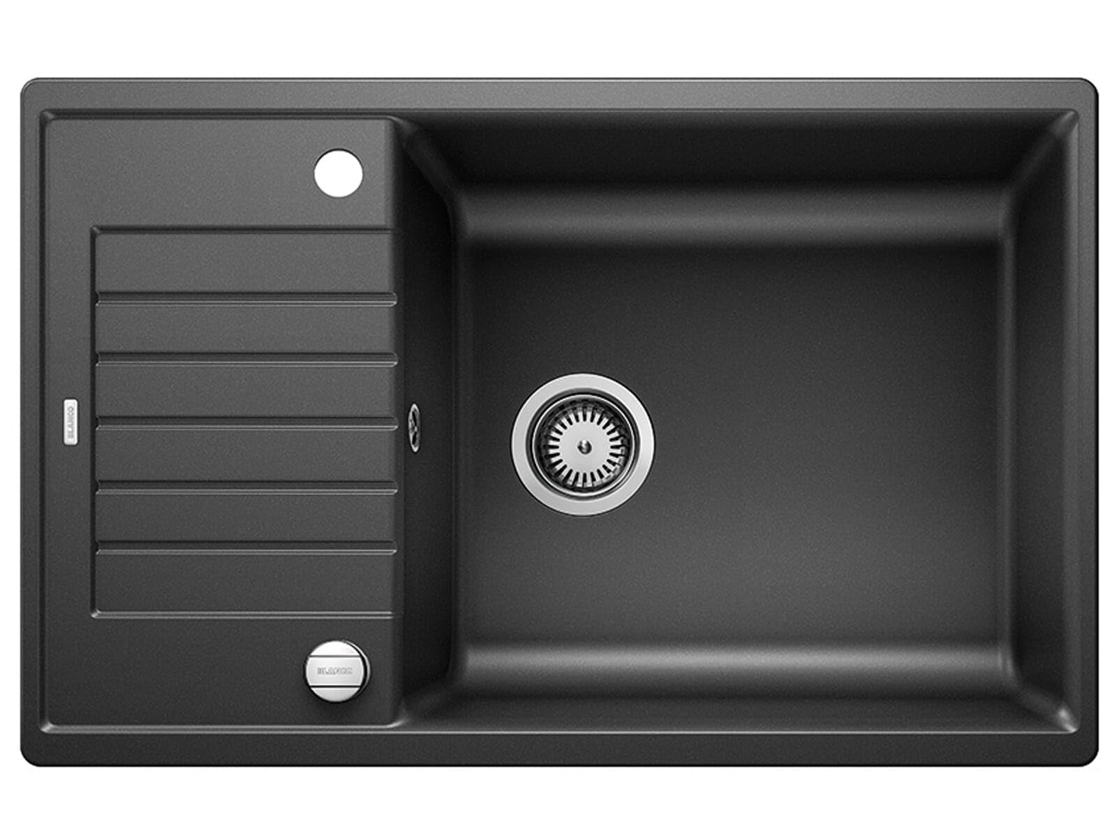 BLANCO ZIA XL 6 S Compact – Rectangular Granite Kitchen Sink for 60 cm Base Units – with Extra Large Basin and Shortened Draining Board – Made of SILGRANIT – Grey – 523263