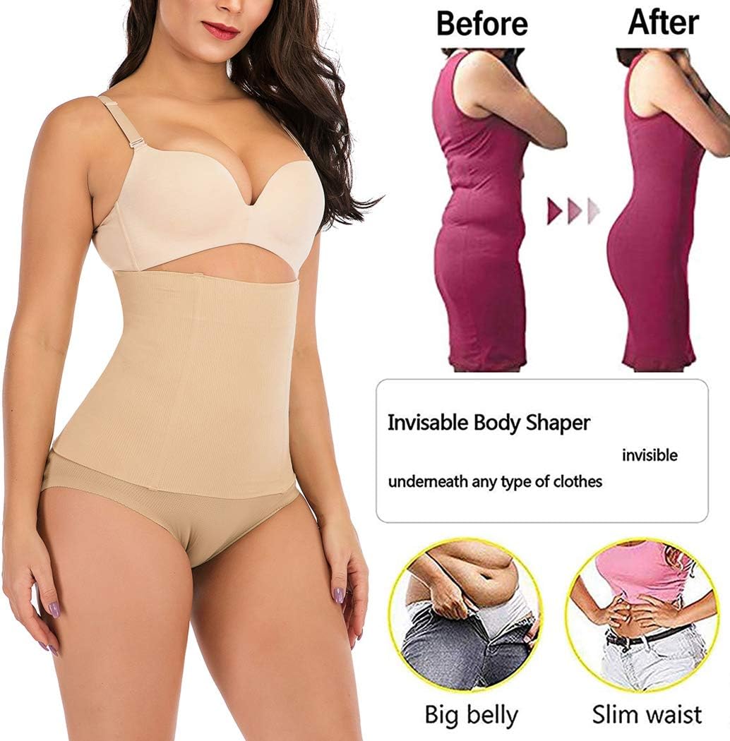 Waist Trainer Corset Shapewear Tummy Control Body Shaper for Women Waist Cincher Slim Body Shaper Beige - Image 4