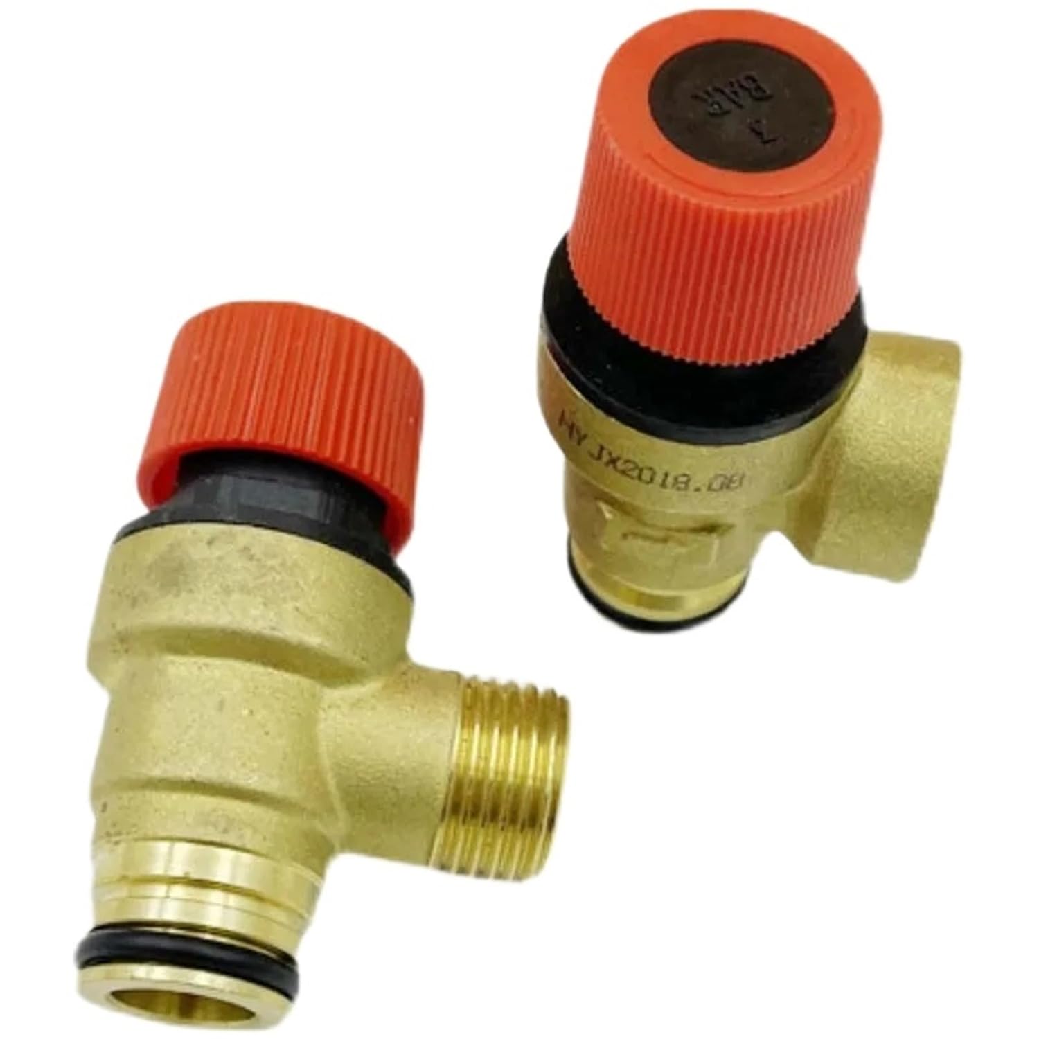 Brass Pressure Relief Valve Bayonet Safety Valve Drain Relief Switch for Water Heater Boiler(Gold)