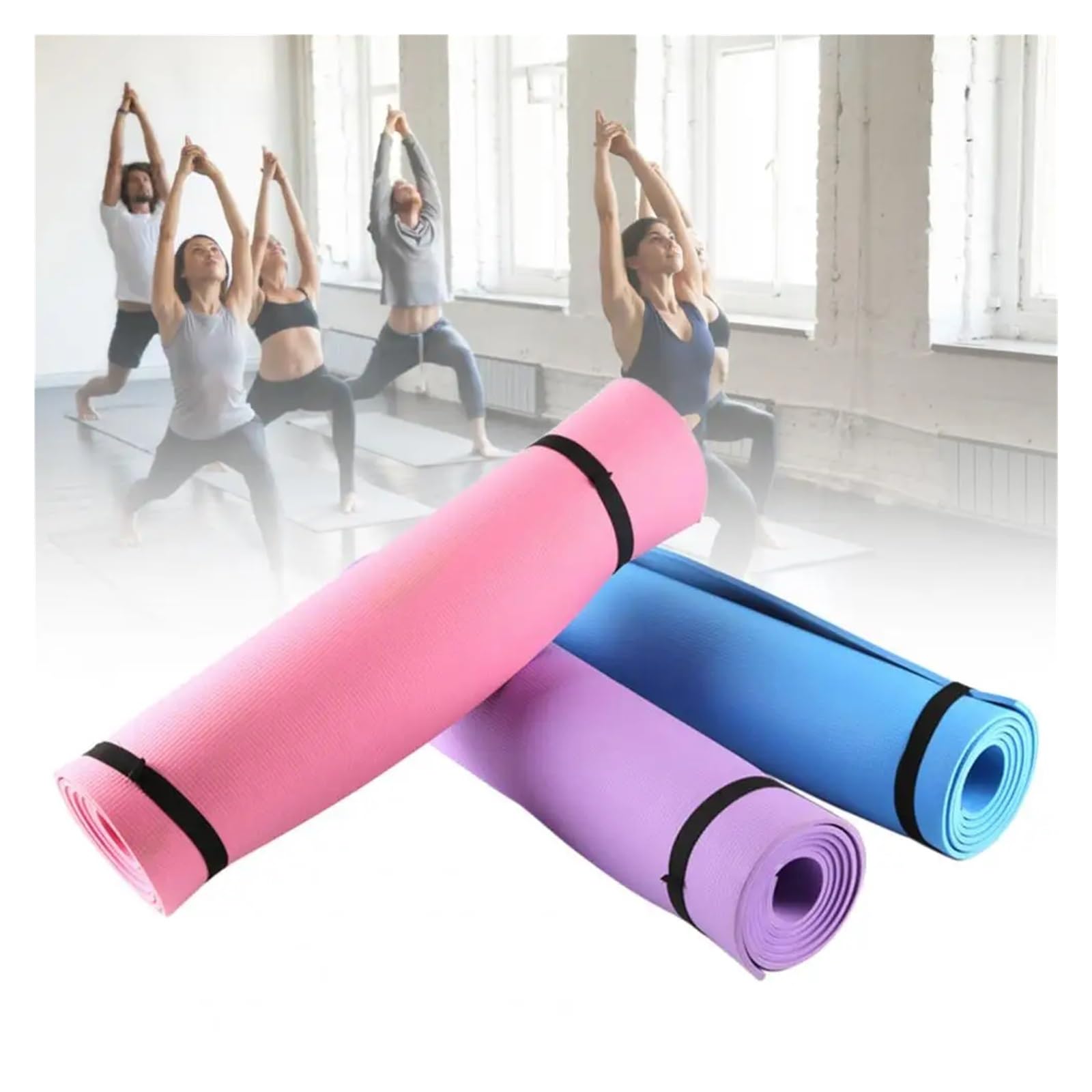 Tappetino Palestra Tappetino da yoga antiscivolo for principianti, tappetino da ginnastica for fitness ambientale