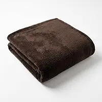 Manta Cobertor Casal Microfibra Soft Lisa 180x200 100 Poliester Macia Leve Quentinha Cama Sofa (Marrom)