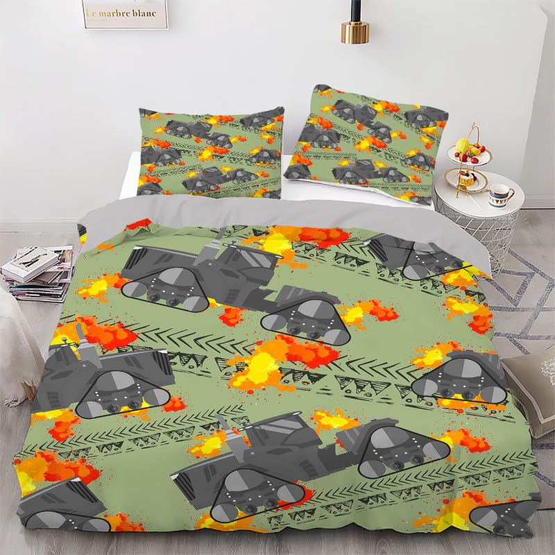 Funda nórdica 220 x 240 microfibra 110g/㎡ con almohada decoración tractor