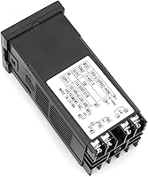 Vista 2 de Kit de controlador de temperatura PID inteligente, controlador PID, termostato digital Alarm REX-C100 + relé de estado sólido SSR de 40 A + termopar