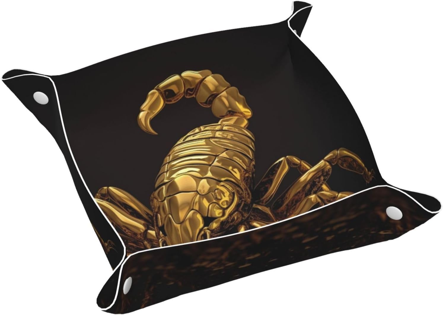 Leather Valet Tray Desktop Storage Organizer Travel Storage Dish Plate