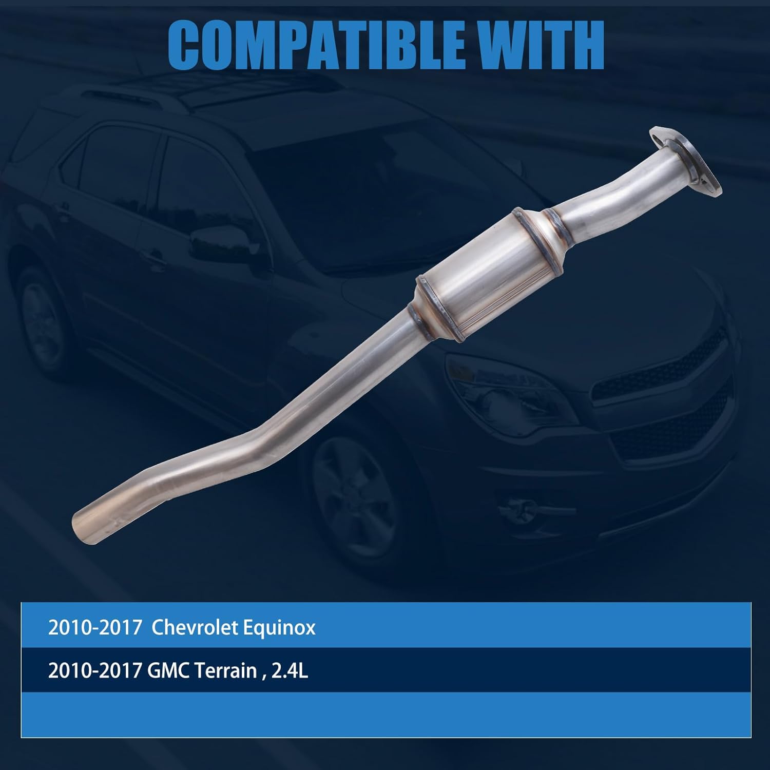 Catalytic Converter Compatible with 2010-2017 Equinox, Terrain, 2.4L, 54850, 642042, 50508, 20900543, 25800946, Manifold Catalytic Converter