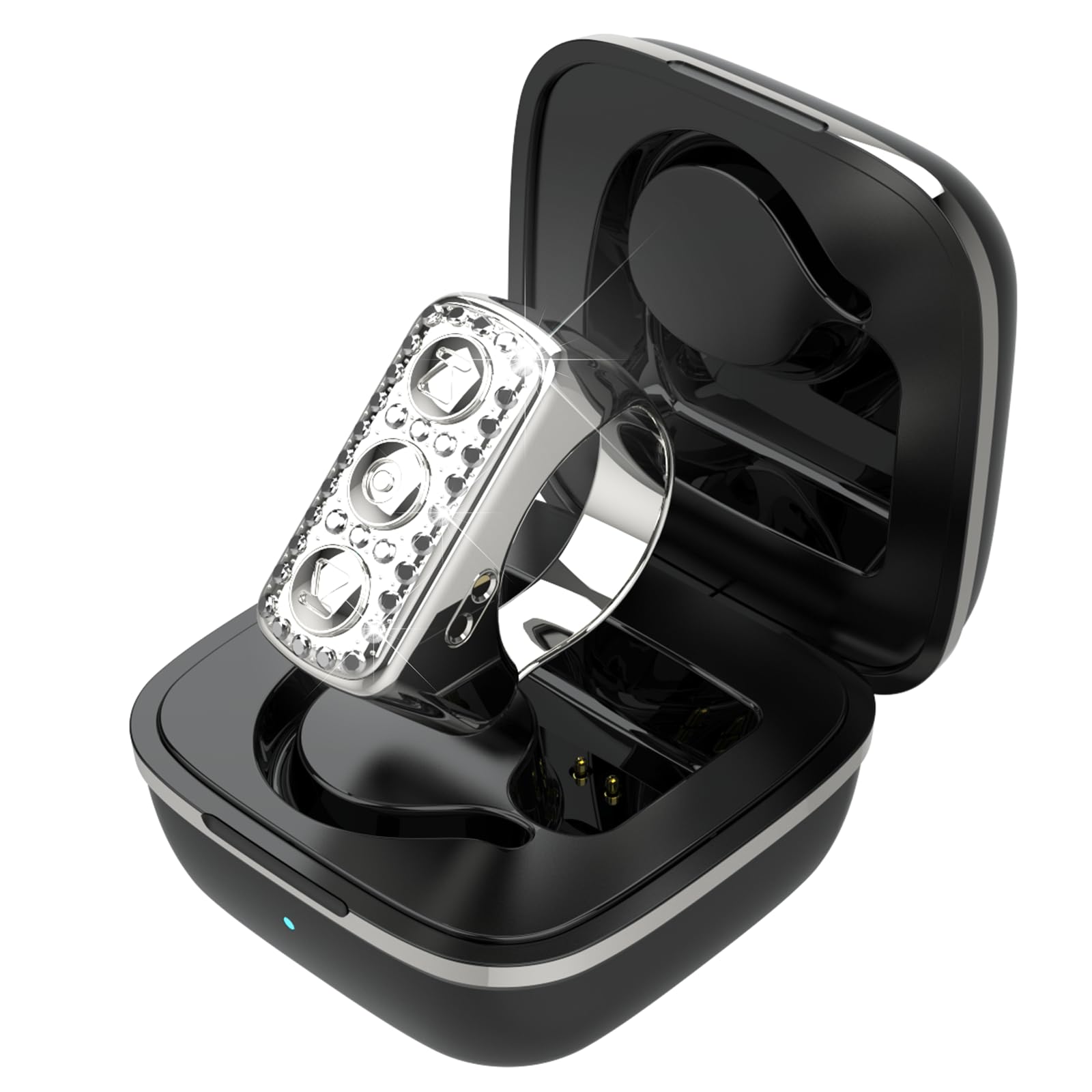 Tiktok - Anillo de desplazamiento, girador de páginas Bluetooth para iPad/iPhone/Android/aplicación Kindle, control remoto para cámara/grabación de video (blanco)