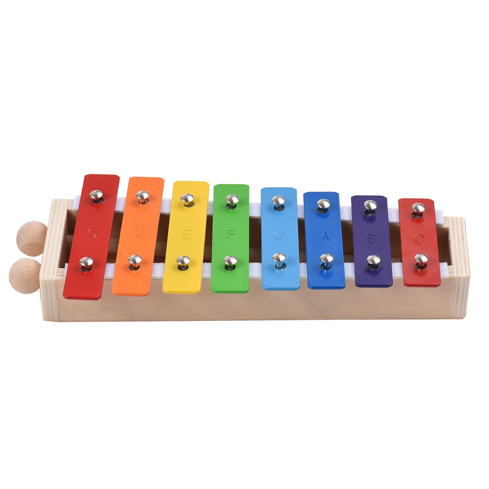 xilofono ​Legno Glockenspiel Xilofono A 8 Tasti di Dimensioni Compatte con Mazze in Legno, Strumento Musicale A Percussione (Color : 2 Mallets)