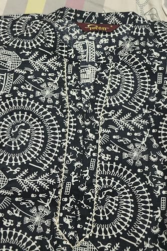 Image of ???? Women s Cotton A-Line Kurta Palazzo Set | Printed Ethnic Co-Ord Set for Office Wear & Festive Look | Comfortable Breathable Fabric Kurti Pant Set for Women, Regular Fit