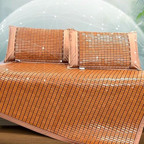 Cubrecolchón de bambú plegable y transpirable para cama de verano 3