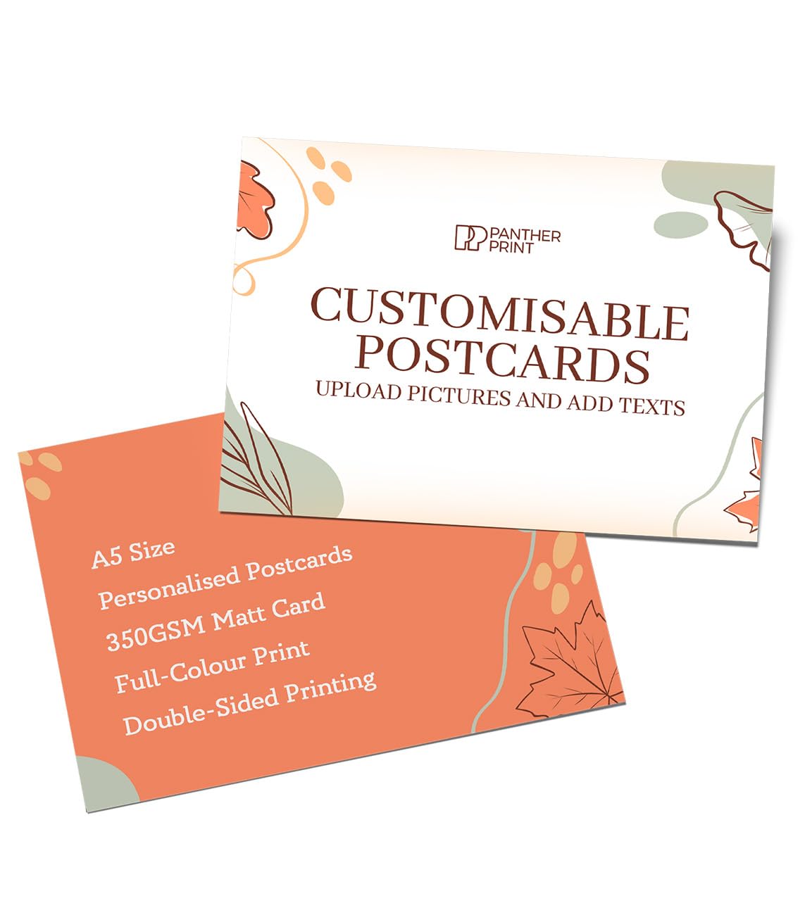 Custom A5 & A6 Postcards - 350GSM Matt Card - Full-Colour, Double-Sided Printing - Packs of 10, 100, 250, 500, 1000 Units