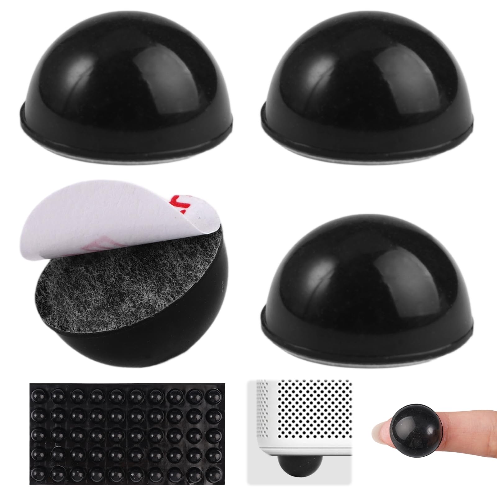 Klebeshop24 3M Bumpons SJ 5012 - Piedini Autoadesivi Per Dispositivi, Colore Nero, Antiscivolo, Diametro 12,7 Mm, Altezza 2,5 Mm, 56 Pezzi - Foto 7