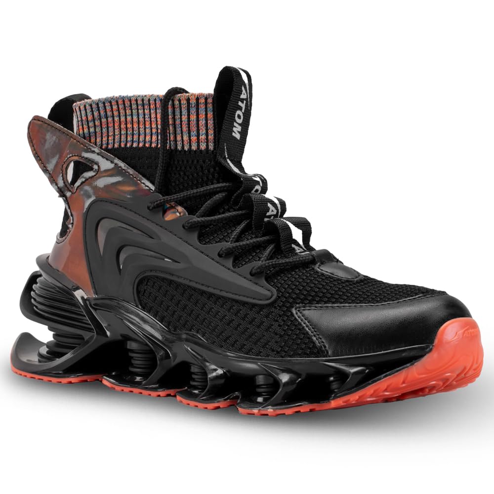 ATOM Men Black Spring Edge Alpha 1 Sneakers (B0BSQNP1XW) Amazon Price History, Amazon Price Tracker