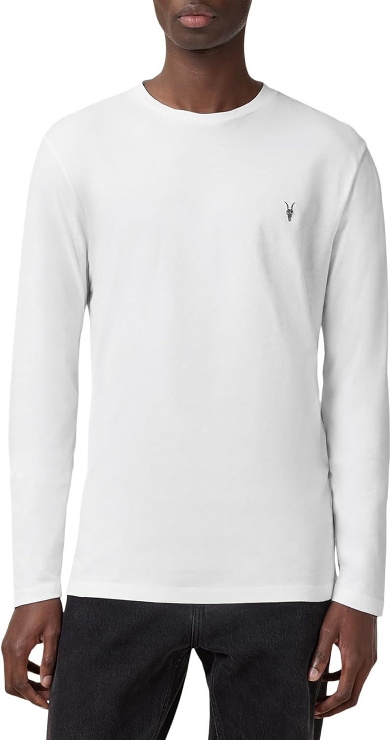 AllSaints Men's Brace Ls Crew Branded Ls Crew