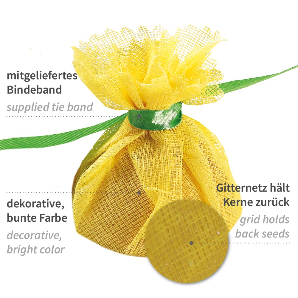 FRANZ MENSCH 100 Stück Hygostar Zitronenserviertücher Lemon Wrap | Baumwolle, Ø: 22cm, in verschiedenen Farben, Serviertuch lebensmittelecht