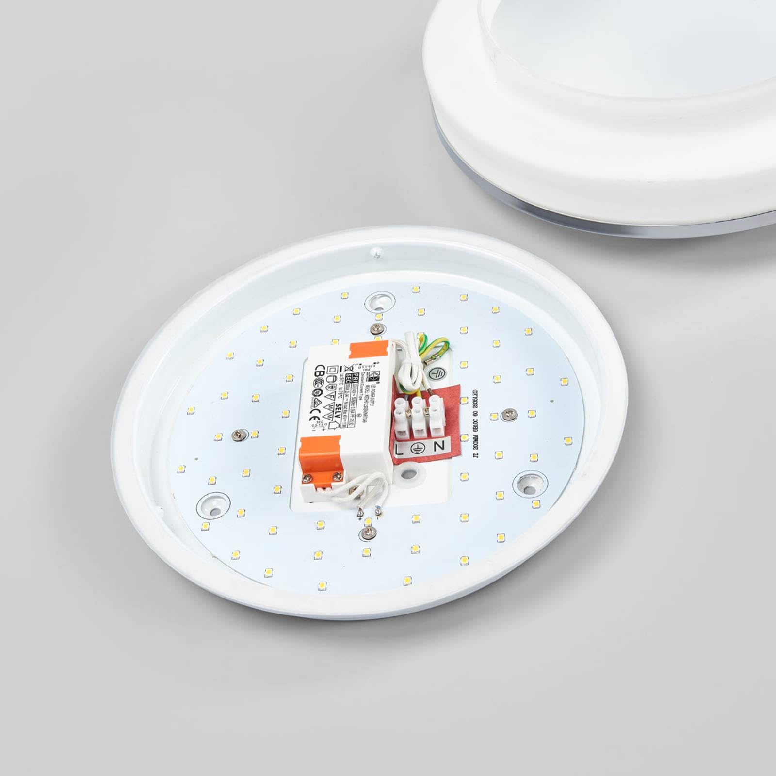 Lindby Plafoniera (Moderno) colore Bianco, in Vetro ad es. Bagno lampadina inclusa plafoniera per bagno lampada
