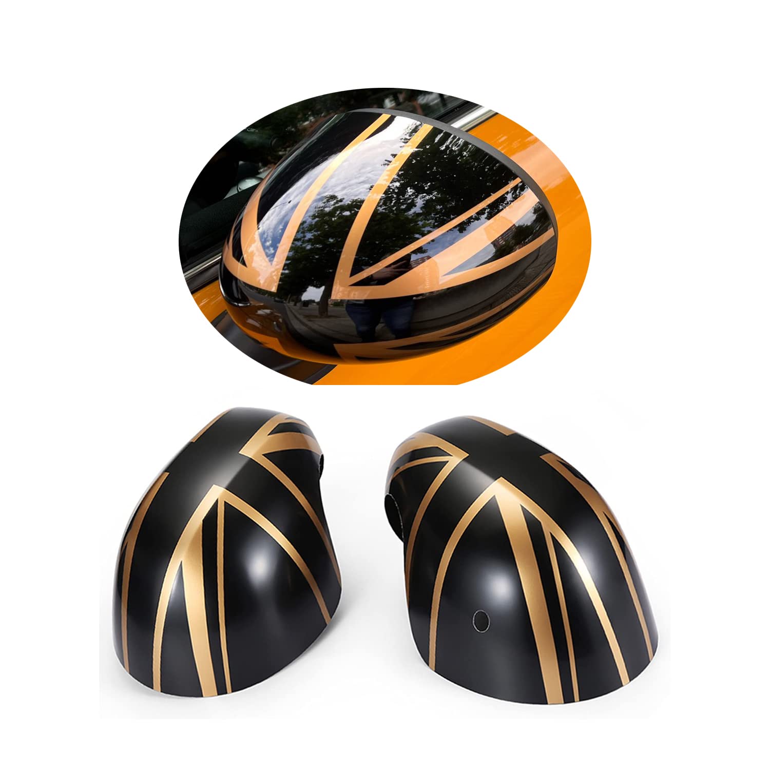 Coques De Rétroviseurs Latéraux Pour Mini F54-F60 (après Juillet 2019) - Brillant Noir, Sans Trou De Lumière - 10