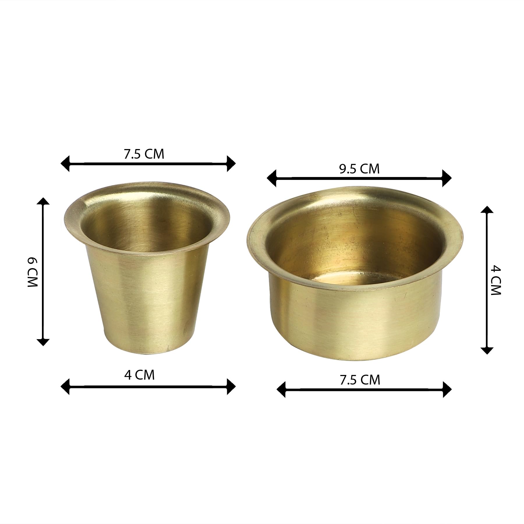 MADYRR Coffee filter brass dabra set plain south indian/madrass coffee serving tumbler best for coffee bar accessories