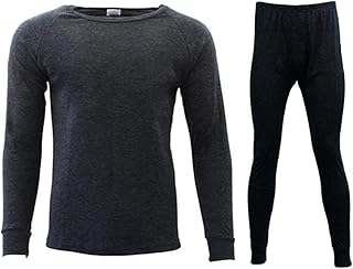 Fresh Idea Living 2pc Set Mens Womens Merino Wool Top Pants Thermal Leggings Long Johns Underwear