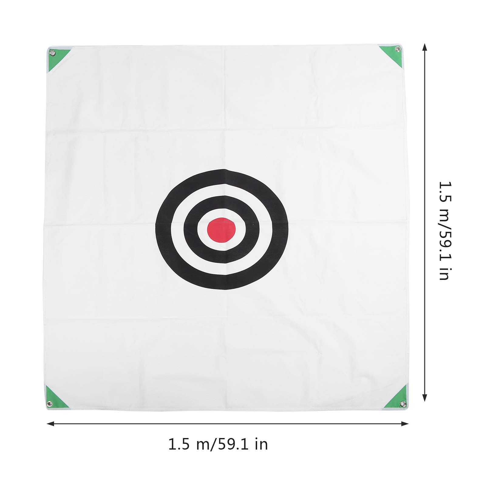Golfs Hit Clothes, Canvas Portable Hitting Cloth Training 1.5x1.5m Clear Sound Durable for Outdoor (Dot Type)