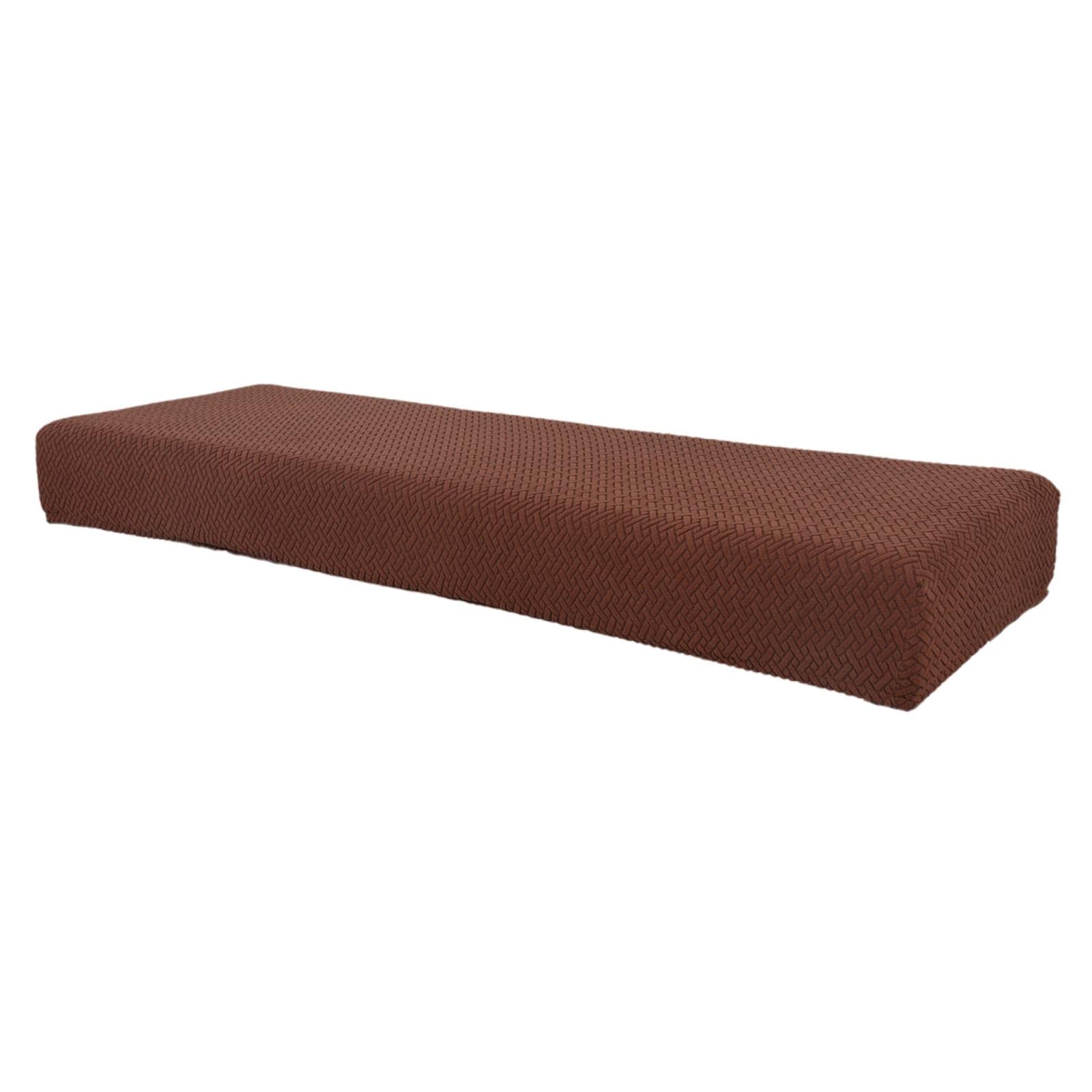 3er-Set Stretch-Bankhussen für Esszimmerstühle, staubdicht, Heimdekoration, waschbar, Braun