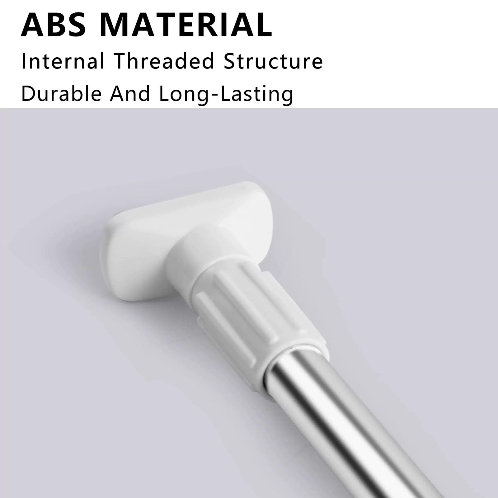 Barras de armario for colgar ropa, barra de armario ajustable,sin taladrar,no requiere herramientas,aptas for armarios,mamparas de ducha y ventanas(Black,110-200cm/43.3-78.7in)
