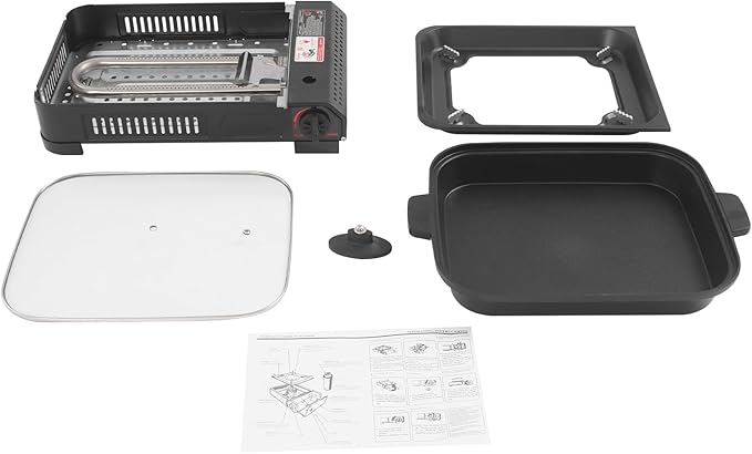 Estufa Portátil de Gas con Parrilla y Tapa, 1 Quemador, 2.1KW miniatura 9