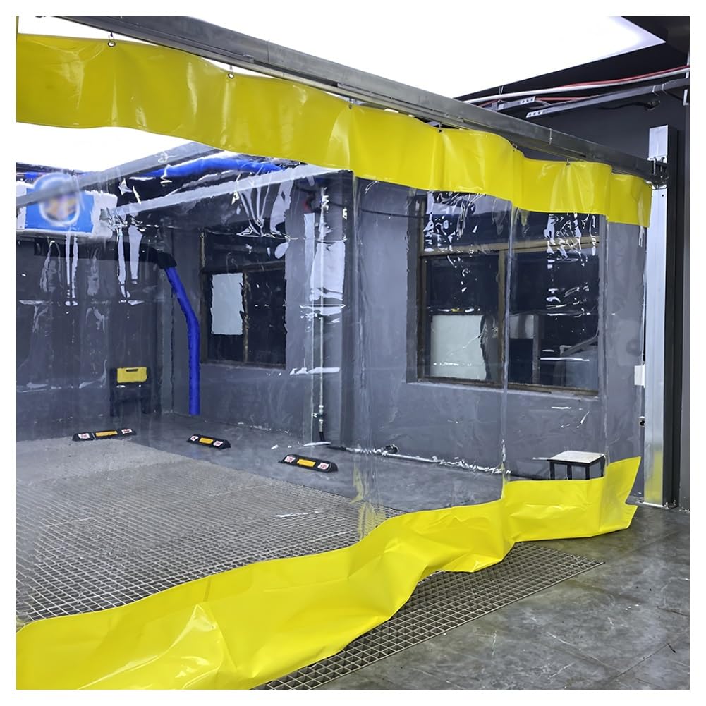 Rideaux de séparation de garage imperméables avec œillets et crochets extérieurs