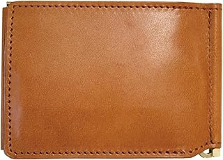 栃木レザー フルベジタブルタンニングレ 二つ折り財布 メンズ ウォレット(カーキ) (ブラウン