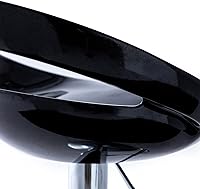 Vista 5 de DUHOME Juego de 2 taburetes de bar ABS ajustables giratorios, 2 piezas para isla de cocina, bar y pub (negro)