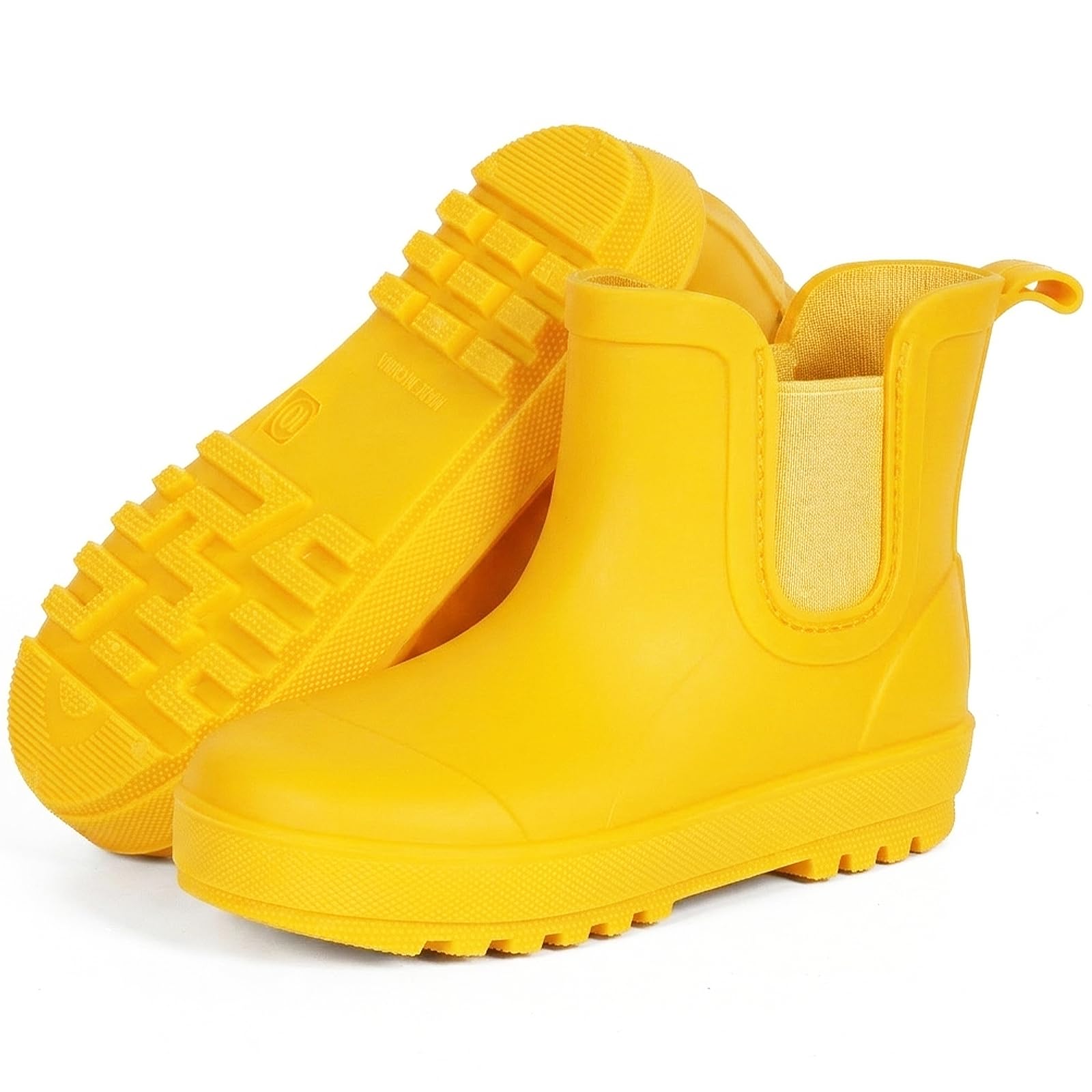 Furuian Rain Boots for Kids Waterproof Ankle Rubber Boots Boys Girls Easy-on for Outdoor School Hiking Toddler/Little/Big Kid — view 8