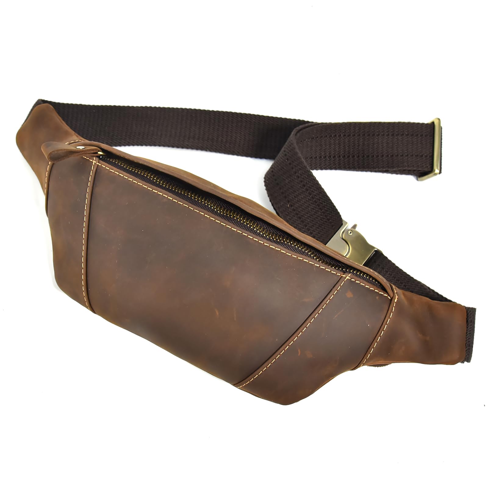 LUUFAN Echtes Leder Gürteltasche für Männer Mehrere Taschen