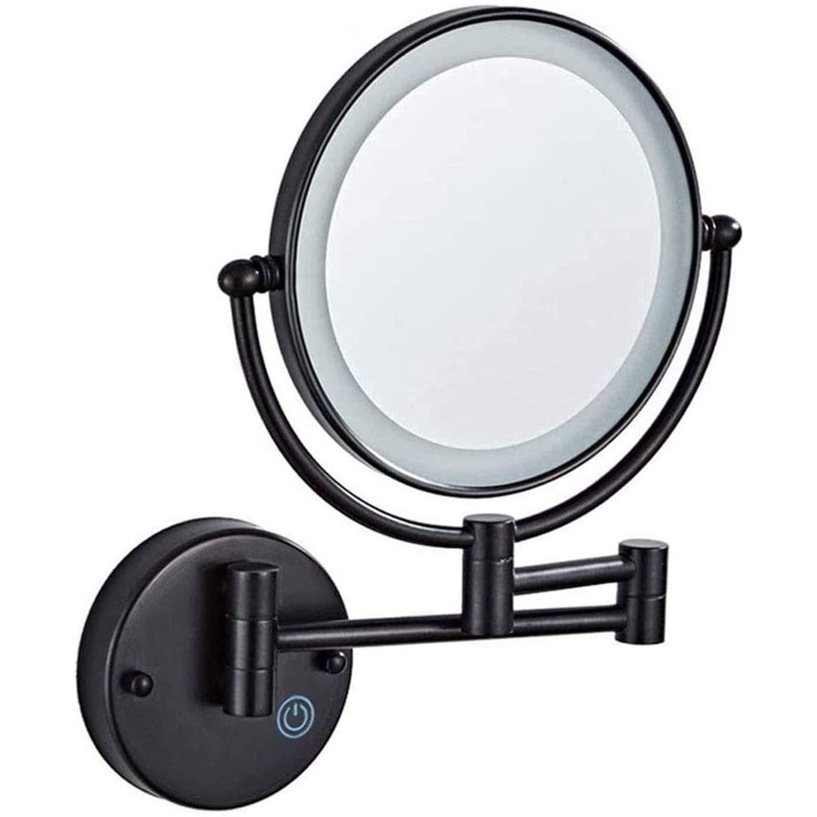 Miroir de courtoisie de salle de bain AMUCK mural et pliant pour maquillage