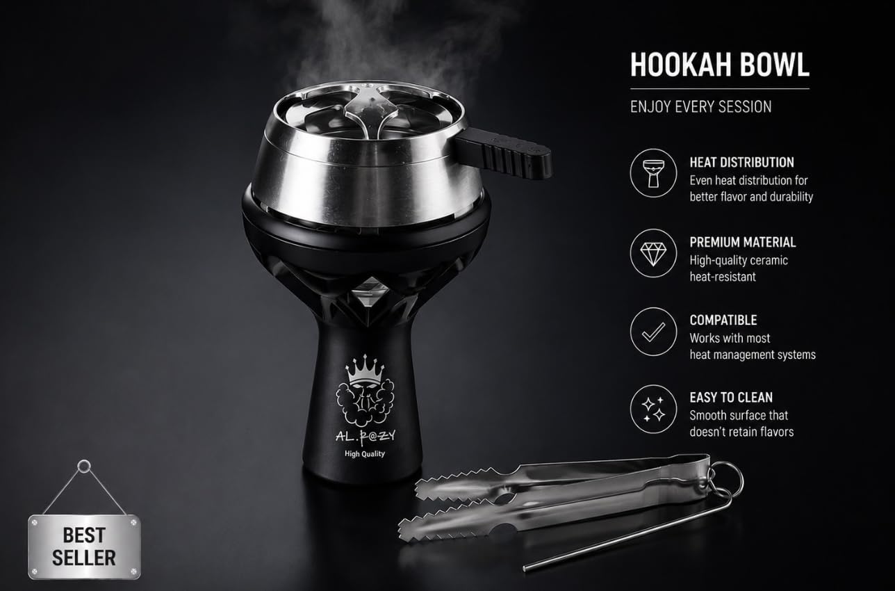 Amazon.com: Hookah Bowl Silicone Head for Hookah Tobacco Bowl Silicone Bowl  with Heat Management System with Steel Lid, Heat Resistant : Health &  Household