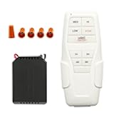 Ceiling Fan Remote Control Kit, Small Size and Universal Fan Remote, Speed, Timing and Light 3 in 1 Wireless Control, Compatible with Hunter and Others, YukiHalu