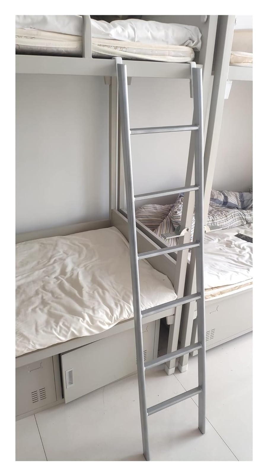 Escalera para literas de 61 pulgadas, acceso ajustable a camas altas y sótanos