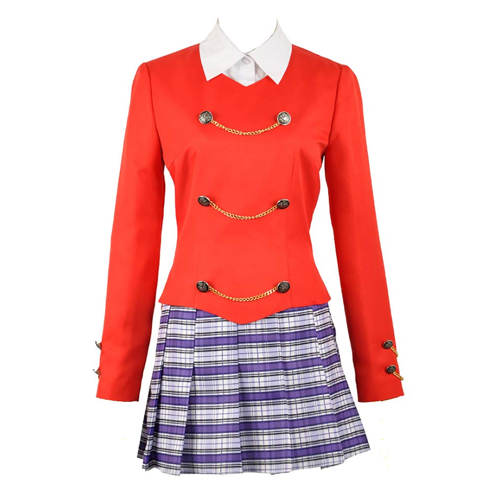 Cos-Love Heathers The Musical Rock Cosplay Chandle Stage School Uniform Dress Women Outfit Full Set