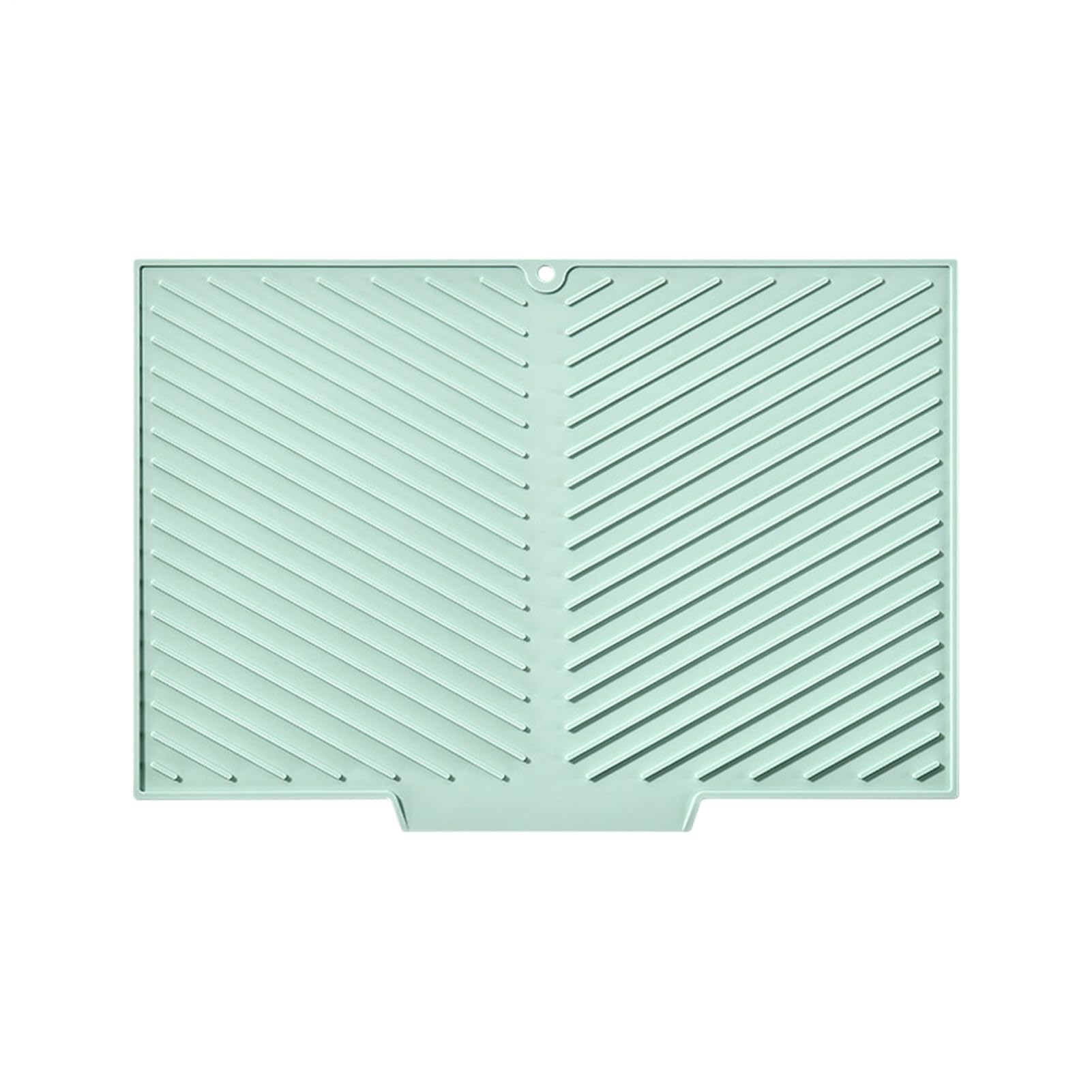 Tapis d'égouttement en silicone antidérapant résistant chaleur pour vaisselle et couverts