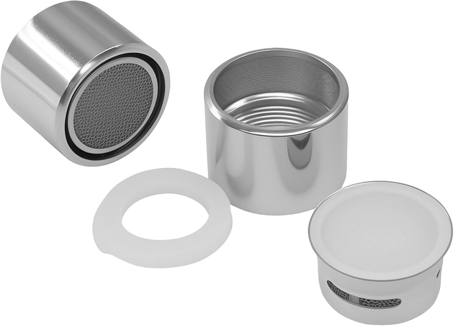 Hitefu 4 PCS 55/64 Inch Solid Brass Faucet Aerator, Kitchen Sink Aerator Replacement Parts, Female Thread Water Conserve Filter for Kitchen, Bathroom & Household