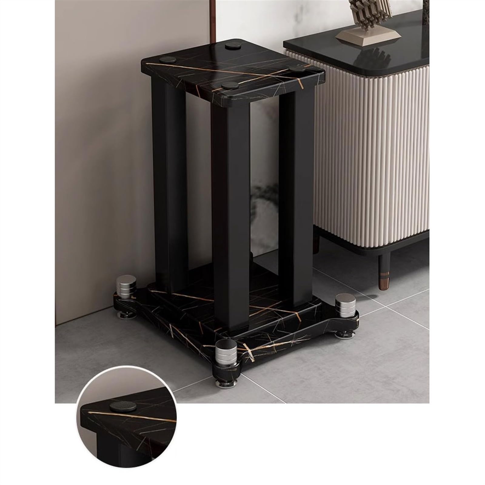 Racks de Altavoces, Soporte de Audio Soporte de altavoz Soporte de audio 6,5 pulgadas 8 pulgadas 10 pulgadas 12 pulgadas Estudio de cine en casa Metal Madera Clavo amortiguador Soportes para Altavoces
