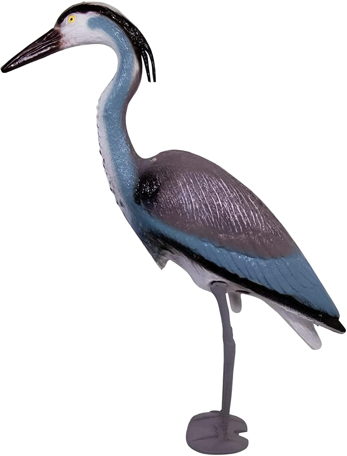 Unibos NATURAL Looking Heron Bird Decoy | Bird Deterrent Scarers for Garden Ponds & Fisheries | Standing Grey Heron | Weatherproof - 78CM