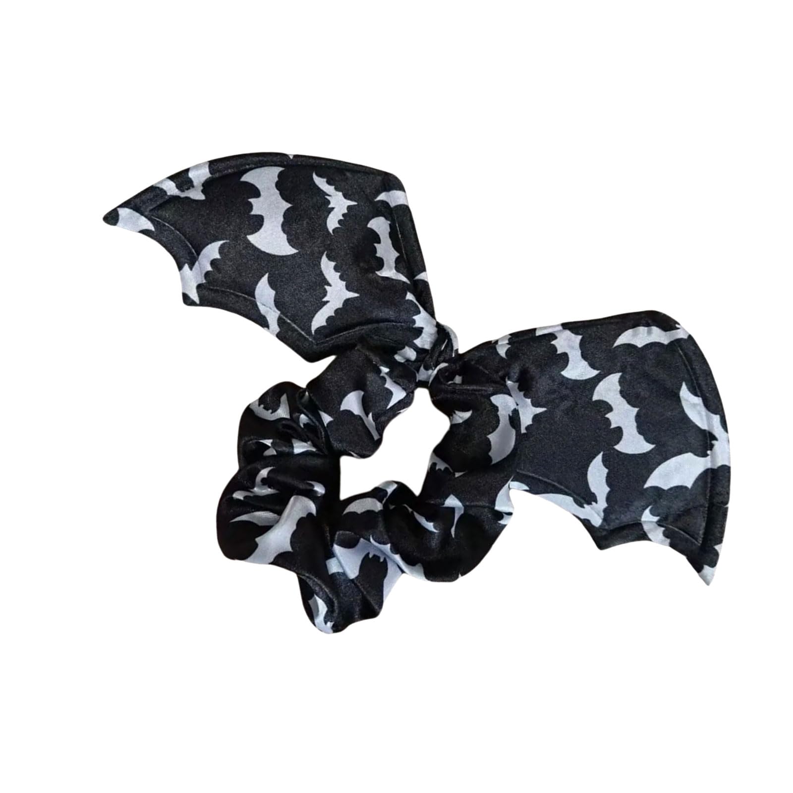 MICFENY Cotton Bat Wing Arachnid Hair Scrunchies Halloween Costume Accessory For Adults Themed Hair String